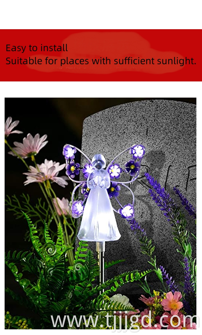 Solar Angel Shaped Garden Lamp